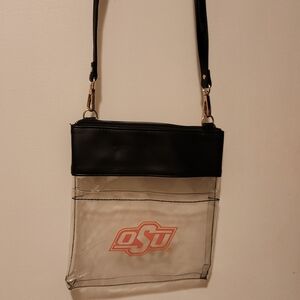OSU Clear Crossbody Bag with Black Trim